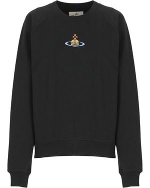 Vivienne Westwood Sweatshirt With Logo - Black