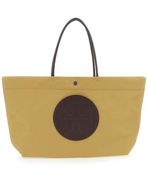 Tory Burch Tote Bag Ella Twist Ecoleather - Yellow