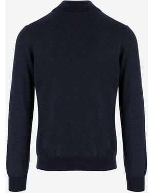 Tagliatore Wool Turtleneck Sweater - Blue