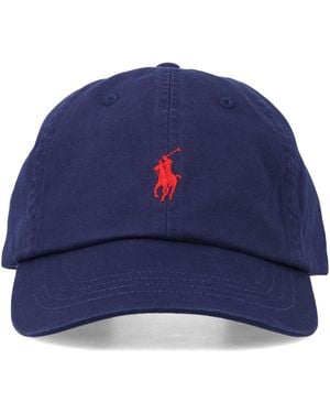 Polo Ralph Lauren Cotton Chino Baseball Cap Hat - Blue
