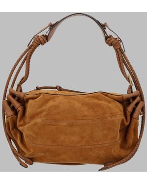 Isabel Marant Shoulder Bag Maia Calf Suede Leather - Brown