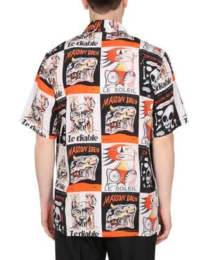 Endless Joy Tarot Shirt With Bowling Neck Viscose - Red