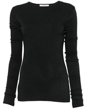 Entire studios Long-Sleeved T-Shirt Cotton T-Shirts And Polos - Black