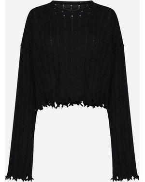 Uma Wang Cashmere Oversized Jumper - Black