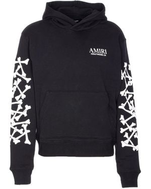 Amiri Bones Stacked Hoodie - Blue