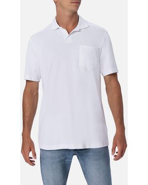 Mc2 Saint Barth Off- Technical Piquet Polo Shirt Camber - White