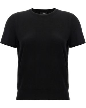Theory Basic Sweater Wool Sweater, Cardigans - Black