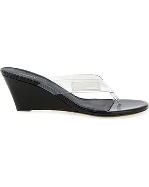 Coperni Logo Patch Transparent Pvc Sandal - Black