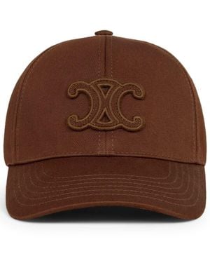 Celine Triomphe Baseball Cap - Brown