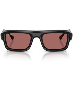 Ray-Ban Ray-Ban Rb495460169 Rectangular Frame Sunglasses - Black