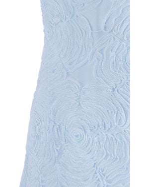 ROTATE BIRGER CHRISTENSEN Mesh Mini Dress Plein Air (Tight Fit) - Blue