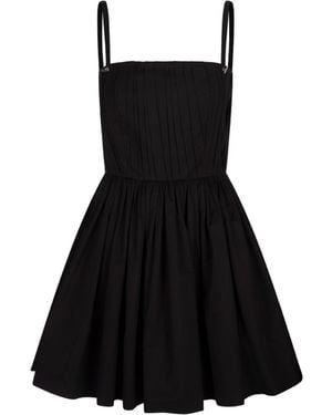 Alexander McQueen Curled Mini Dress - Black