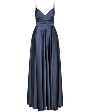 Blanca Vita Lead Satin Aldi Long Dress - Blue