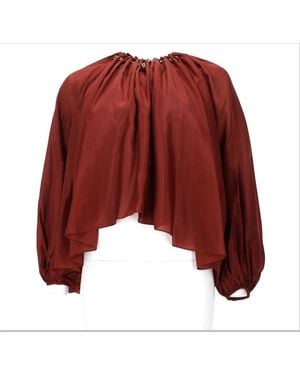 Zimmermann Blouse Aster Silk - Red