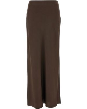Brunello Cucinelli Acetate Mini Skirt - Brown