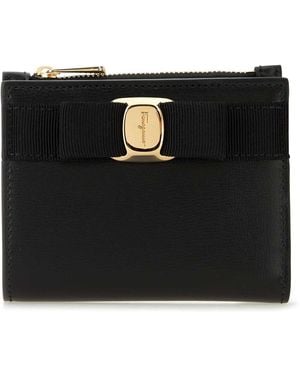 Ferragamo Leather Wallet - Black