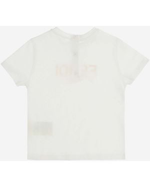 Fendi T-Shirt Cotton Jersey T-Shirts - White