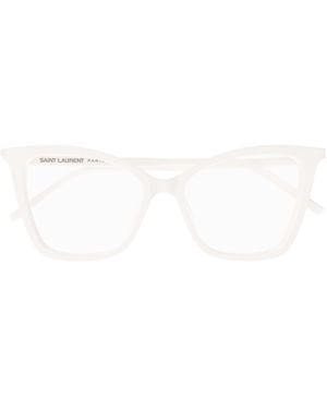 Saint Laurent Saint Laurent Sl 386 Linea Corner Angle 014 Transparent Glasses - White
