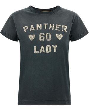 Valentino Garavani Panther Lady T-Shirt Cotton - Black