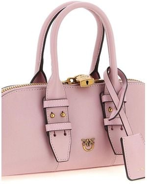 Pinko Handbag Cow Leather Bags Handbags - Pink