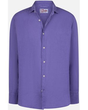 MC2 Saint Barth Linen Shirt Pamplona - Purple