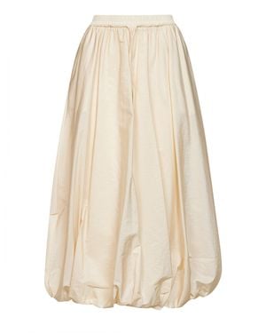 Weekend by Maxmara Long Balloon Skirt Wkdciurma Polyamide - White
