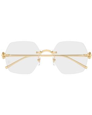 Cartier Ct0646O Clash De Optical Glasses Metallo Sunglasses - Metallic
