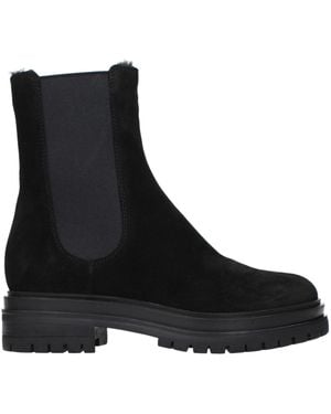 Gianvito Rossi Leather Ankle Boots - Black