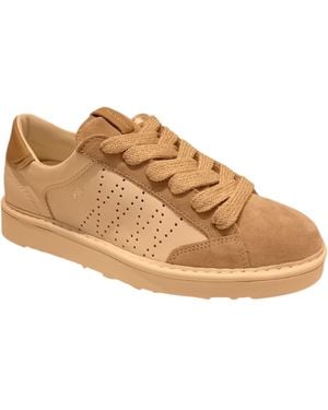 Pànchic P001 Sneaker Leather Suede Ivory-Dove - Brown
