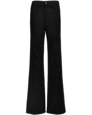 Tom Ford Stretch Twill Denim Wide Flare' Jeans - Black