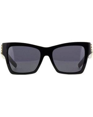 Givenchy Sunglasses Square Full Rim, Shiny And Studs Frame Lens Gv40076I01A - Black