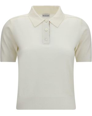 Burberry Wool Polo - White