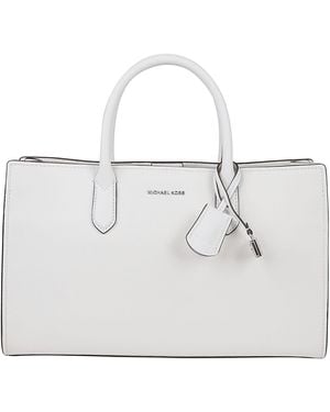 Michael Kors Medium Scarlett Satchel Bag - White