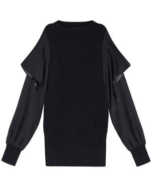 Sacai Jumpers Cotone - Blue