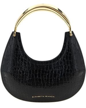Elisabetta Franchi Hobo Shoulder Bags - Black