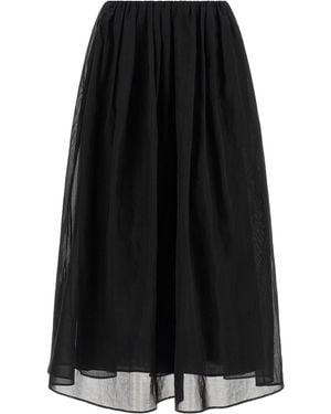 Brunello Cucinelli Cotton Mini Skirt - Black