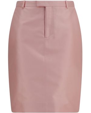 Gucci Silk Faille Skirt - Pink