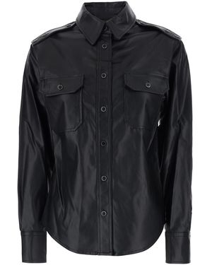 Isabel Marant 'Noee' Shirt With Classic Collar And Front Patch Pockets - Black