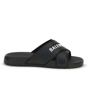 Balenciaga Rubber Sandals - Black