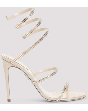 Rene Caovilla Renè Caovilla Satin Sandals - White