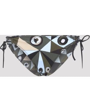 PUCCI Polyamide Bottom Bikini Elastane Swimwear - Metallic