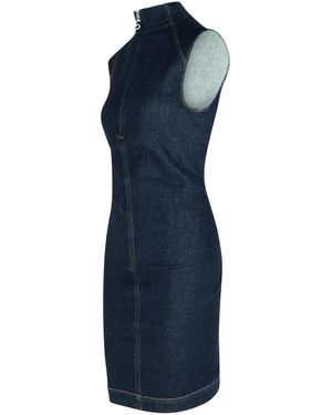 Sportmax 'fabiana' Cotton Dress in Blue | Lyst