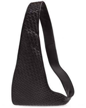 Bottega Veneta Leather Shoulder Bag Veneto Sling - Black
