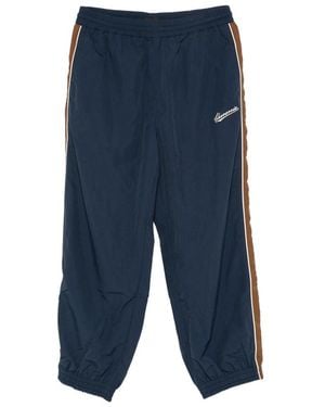 Willy Chavarria Bad Boy Logo-Embroidered Side-Stripe Track Trousers - Blue