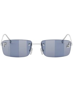 Fendi First Crystal Metallo Sunglasses - Blue