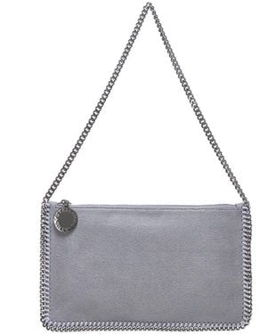 Stella McCartney Falabella Logo Charmed Shoulder Bag - Gray