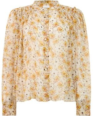 Isabel Marant Shirt Light-Ecru/Ecru Viscose - Metallic