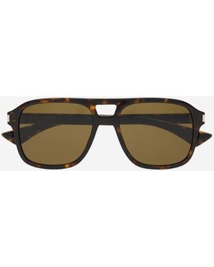 Saint Laurent Sunglasses Aviator Sl 881 Acetate - Black