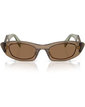 Prada Prada Pr B16S Prada Symbole 29E90F Terra Sunglasses - Brown