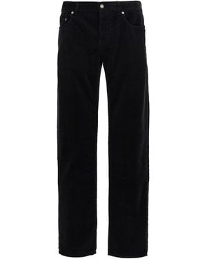 Saint Laurent Corduroy Slim Trousers - Black